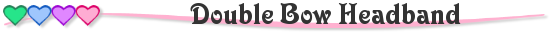 Double Bow Headband