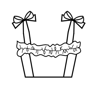 Bridged Bodice with Bowtie Straps (BJ02-TR03)