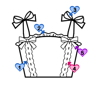 Bridged Bodice with Bowtie Straps (BJ02-TR06)