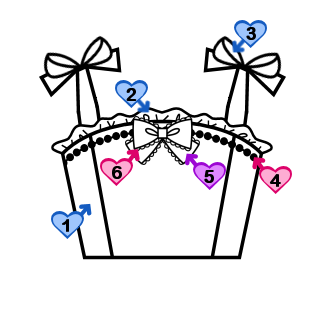 Bridged Bodice with Bowtie Straps (BJ02-TR07)