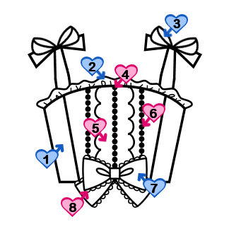 Bridged Bodice with Bowtie Straps (BJ02-TR08)