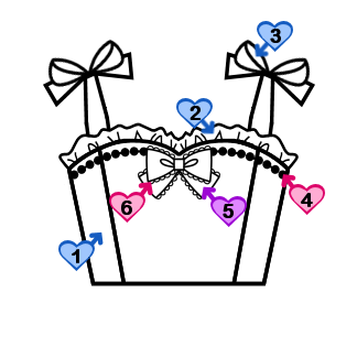 Sweetheart Bodice with Bowtie Straps (BJ05-TR04)
