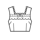 Square Neck Bodice (BJ07-TR02)