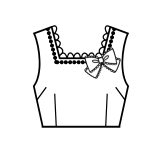 Square Neck Bodice (BJ07-TR03)