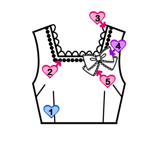 Square Neck Bodice (BJ07-TR03)