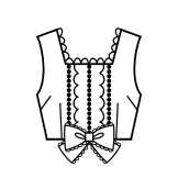 Square Neck Bodice (BJ07-TR04)