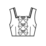 Square Neck Bodice (BJ07-TR05)
