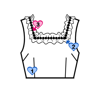 Square Neck Bodice (BJ07-TR06)