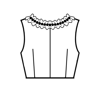 Square Neck Bodice (BJ07-TR08)