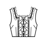 Square Neck Bodice (BJ07-TR09)
