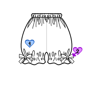 Bloomers (BL01-TR00) w/ Black Cotton Poplin Solid
