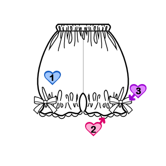 Bloomers (BL01-TR01) w/ Pink Sweets and Lace