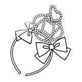 Beaded Crown Headband (CR02-TR00)