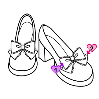 Bow Shoe Clips (SC01-TR01)