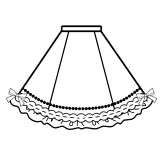 Flared Skirt (SK01-TR13)