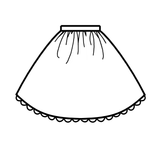 Gathered Skirt (SK02-TR01)
