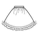 Gathered Skirt (SK02-TR07)