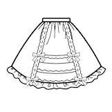 Gathered Skirt (SK02-TR09)