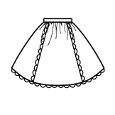 Gathered Skirt (SK02-TR10)