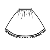 Gathered Skirt (SK02-TR11)