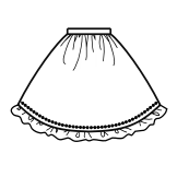 Gathered Skirt (SK02-TR12)