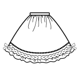 Gathered Skirt (SK02-TR13)