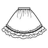 Gathered Skirt (SK02-TR14)