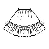 Gathered Skirt (SK02-TR17)