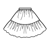 Two-Tier Skirt (SK03-TR00)