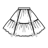 Two-Tier Skirt (SK03-TR05)
