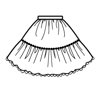 Two-Tier Skirt (SK03-TR05)