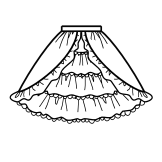 Princess Skirt (SK04-TR03)
