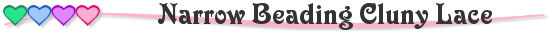 Narrow Beading Cluny Lace