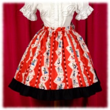 Skirt #18461 - Princess Skirt (SK04-TR02) w/ Red Alice Cards