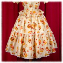 Skirt #22036 - Two-Tier Skirt (SK03-TR04) w/ Cream White Sweets and Lace