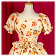 Blouse #22038 - Ruffled Afternoon Blouse (AB01-TR00) w/ Cream White Sweets and Lace