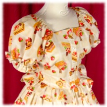Blouse #22038 - Ruffled Afternoon Blouse (AB01-TR00) w/ Cream White Sweets and Lace