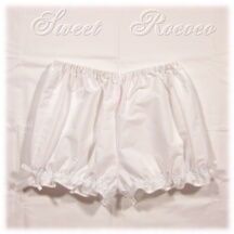 Undergarment #22064 - Bloomers (BL01-TR00) w/ White Cotton Poplin Solid