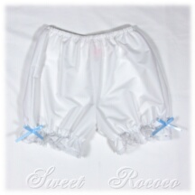 Undergarment #27603 - Drawers (DR01-TR01) w/ White Cotton Poplin Solid