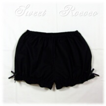 Undergarment #28290 - Bloomers (BL01-TR00) w/ Black Cotton Poplin Solid