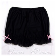 Undergarment #29412 - Drawers (DR01-TR01) w/ Black Cotton Poplin Solid