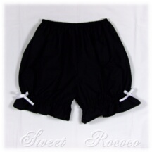 Undergarment #29936 - Long Drawers (DR02-TR00) w/ Black Cotton Poplin Solid