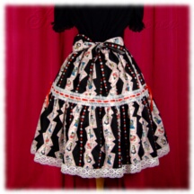 Skirt #30361 - Two-Tier Skirt (SK03-TR02) w/ Black Alice Cards