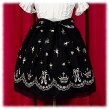 Skirt #37695 - Gathered Skirt (SK02-TR01) w/ Black Ballet Slippers and Crowns
