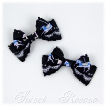 Accessory #40767 - Bow Hair Clips (HC01-TR01) w/ Black Merry-Go-Round