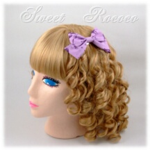 Accessory #41370 - Bow Hair Clips (HC01-TR00) w/ Lavender Silhouette of Cinderella