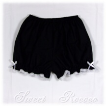 Undergarment #41374 - Bloomers (BL01-TR01) w/ Black Cotton Poplin Solid