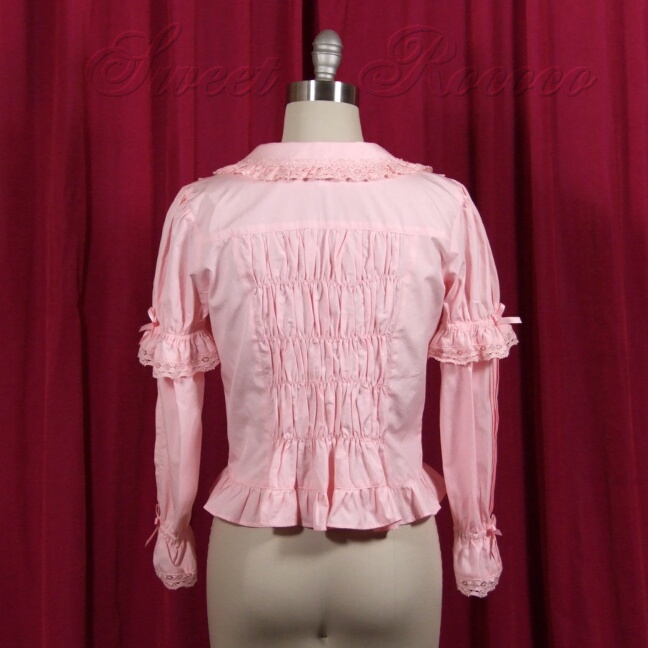 Pink Frills and Florets Pintuck Blouse