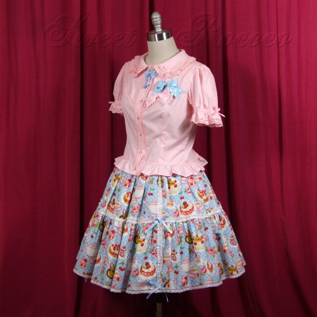 Pink Frills and Florets Pintuck Blouse