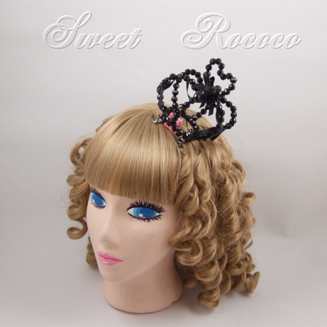 Black Royal Princess Satin Crown